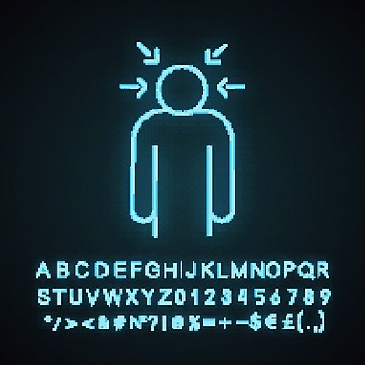 EPS 해외이미지 화살표 사람모양 사람없음 네온 긴장 모양 감정 파일형식 벡터