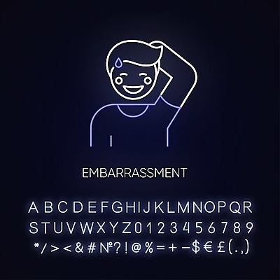 EPS 해외이미지 감정 사람모양 사람없음 네온 모양 파일형식 벡터