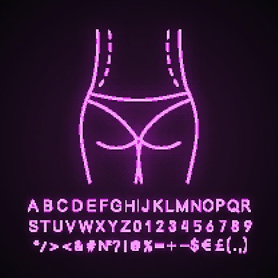 EPS 해외이미지 사람없음 뷰티 수술 엉덩이 허리 네온 리프팅 형광 의학 신체부위 치료 빛 파일형식 벡터