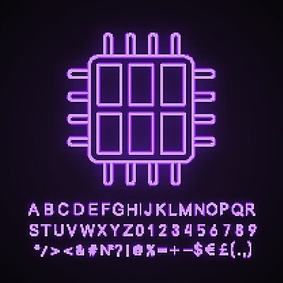 EPS 해외이미지 사람없음 네온 전기회로 프로세서 하드웨어 형광 빛 컴퓨터 회로판 파일형식 벡터