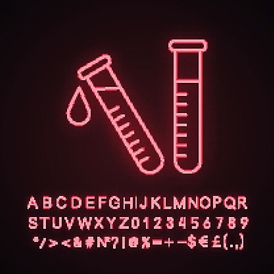 EPS 해외이미지 과학 실험 사람없음 물방울 시험관 네온 형광 화학물질 실험기구 빛 화학 파일형식 벡터