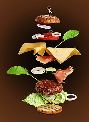 포토 JPG 해외이미지 음식 식재료 패스트푸드 사람없음 햄버거 치즈버거 흩어짐 해외포토 컨셉 인스턴트 파일형식