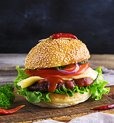 포토 JPG 해외이미지 음식 고추 패스트푸드 사람없음 햄버거 치즈버거 맛있는 해외포토 채소 인스턴트 파일형식