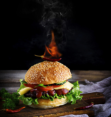 포토 JPG 해외이미지 음식 고추 패스트푸드 사람없음 햄버거 치즈버거 해외포토 채소 인스턴트 파일형식