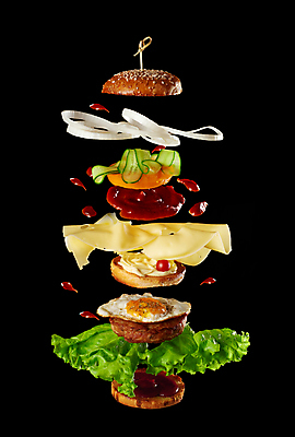 포토 JPG 해외이미지 음식 식재료 패스트푸드 사람없음 햄버거 치즈버거 맛있는 흩어짐 해외포토 컨셉 인스턴트 파일형식