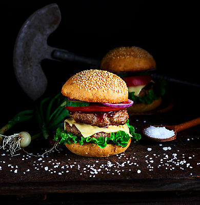 포토 JPG 해외이미지 음식 패스트푸드 사람없음 숟가락 햄버거 치즈버거 맛있는 해외포토 수저 인스턴트 파일형식
