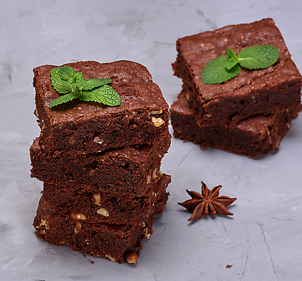 포토 JPG 해외이미지 빵 디저트 사람없음 쌓기 견과류 호두 초코케이크 브라우니 맛있는 해외포토 음식 모션 케이크 파일형식