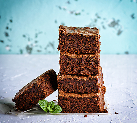 포토 JPG 해외이미지 빵 잎 디저트 사람없음 쌓기 초코케이크 브라우니 맛있는 해외포토 식물 음식 모션 케이크 파일형식