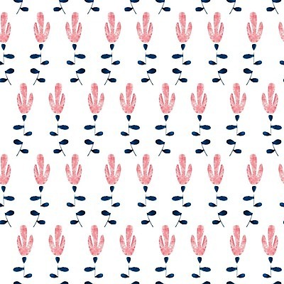 EPS 해외이미지 잎 일러스트 수채화 사람없음 플라워패턴 해외202004 해외일러스트 식물 패턴 파일형식 벡터