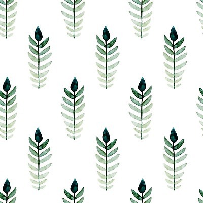 EPS 해외이미지 식물 잎 패턴 일러스트 수채화 사람없음 낭만 천 해외202004 해외일러스트 컨셉 무늬 직물 파일형식 벡터