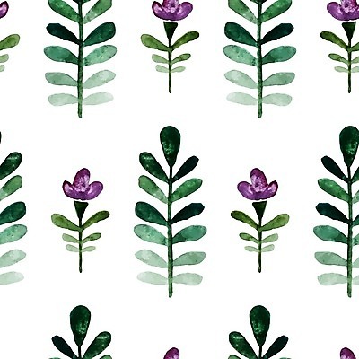 EPS 해외이미지 꽃 잎 일러스트 수채화 사람없음 낭만 천 플라워패턴 해외202004 해외일러스트 식물 컨셉 패턴 직물 파일형식 벡터