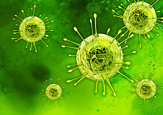 PSD 일러스트 사람없음 연두색 바이러스 호흡기질환 전염병 국내일러스트 초록색 질병 파일형식