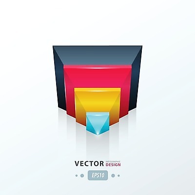 EPS 해외이미지 일러스트 그래프 사람없음 인포그래픽 기하학 삼각뿔 해외202004 해외일러스트 무늬 파일형식 벡터