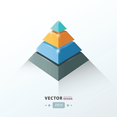 EPS 해외이미지 일러스트 그래프 사람없음 인포그래픽 원뿔 삼각뿔 해외202004 해외일러스트 도형 파일형식 벡터