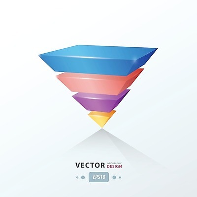 EPS 해외이미지 일러스트 그래프 사람없음 인포그래픽 삼각뿔 해외202004 해외일러스트 파일형식 벡터