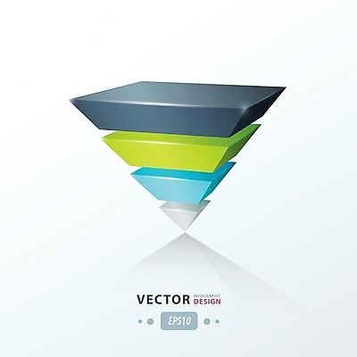 EPS 해외이미지 일러스트 그래프 사람없음 인포그래픽 삼각뿔 해외202004 해외일러스트 파일형식 벡터