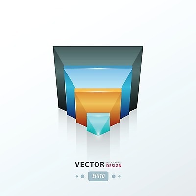 EPS 해외이미지 일러스트 그래프 사람없음 인포그래픽 기하학 삼각뿔 해외202004 해외일러스트 무늬 파일형식 벡터