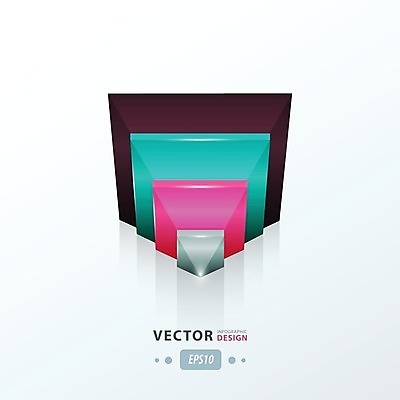 EPS 해외이미지 일러스트 그래프 사람없음 인포그래픽 기하학 삼각뿔 해외202004 해외일러스트 무늬 파일형식 벡터