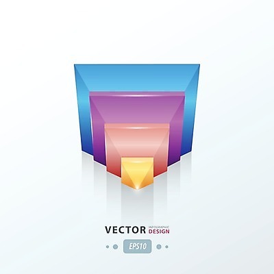 EPS 해외이미지 일러스트 그래프 사람없음 인포그래픽 기하학 삼각뿔 해외202004 해외일러스트 무늬 파일형식 벡터