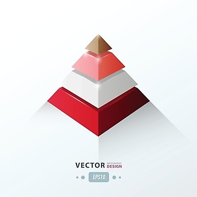 EPS 해외이미지 일러스트 그래프 사람없음 인포그래픽 원뿔 삼각뿔 해외202004 해외일러스트 도형 파일형식 벡터