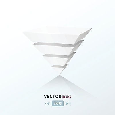 EPS 해외이미지 일러스트 그래프 사람없음 인포그래픽 삼각뿔 해외202004 해외일러스트 파일형식 벡터