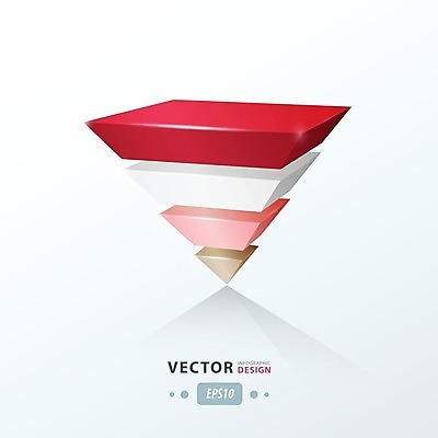 EPS 해외이미지 일러스트 그래프 사람없음 인포그래픽 삼각뿔 해외202004 해외일러스트 파일형식 벡터