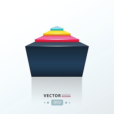 EPS 해외이미지 일러스트 그래프 사람없음 인포그래픽 기하학 삼각뿔 해외202004 해외일러스트 무늬 파일형식 벡터