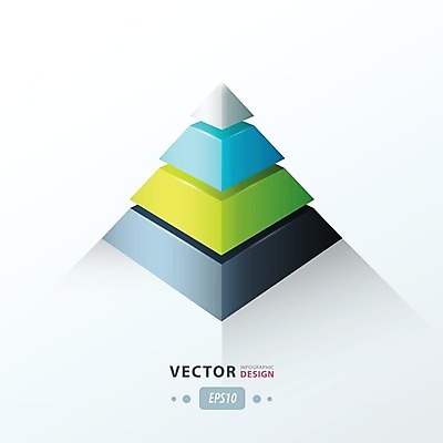 EPS 해외이미지 일러스트 그래프 사람없음 인포그래픽 원뿔 삼각뿔 해외202004 해외일러스트 도형 파일형식 벡터