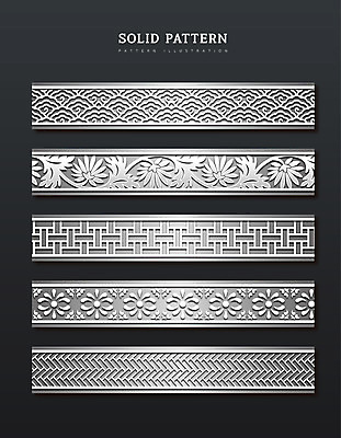패턴 일러스트 사람없음 세트 은색 입체 직사각형 국내일러스트 AI파일 도형 컬러 무늬 파일형식 벡터