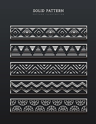 패턴 일러스트 사람없음 세트 은색 입체 직사각형 국내일러스트 AI파일 도형 컬러 무늬 파일형식 벡터