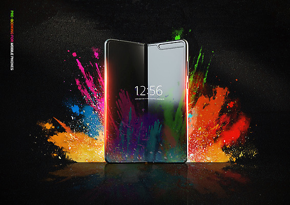 PSD 편집이미지 사람없음 스마트폰 컬러풀 시간 폭발 가루 더스트파티클 흩어짐 이미지편집 컬러 컨셉 핸드폰 스마트기기 파일형식