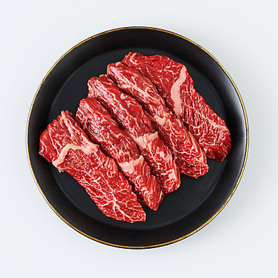 포토 JPG 스튜디오촬영 그릇 음식 식재료 실내 생고기 육류 사람없음 하이앵글 소고기 흰배경 토시살 국내포토 식기 뷰포인트 백그라운드 내부 흰색 파일형식