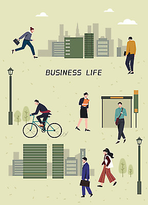 전신 여자 남자 일러스트 회사 여러명 성인 건물 연두색 비즈니스라이프 달리기 걷기 자전거 비즈니스맨 비즈니스우먼 전철 출근 도보 얼굴없음 성인만 국내일러스트 AI파일 라이프스타일 건축물 육상교통 다수 비즈니스 모션 대중교통 사람 초록색 바이크 직장인 출퇴근 파일형식 벡터