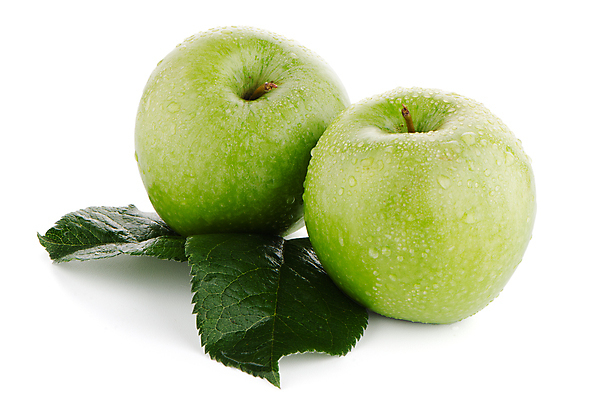 포토 JPG 해외이미지 잎 실내 사람없음 물방울 사과 흰배경 청사과 해외202004 해외202105 해외포토 식물 백그라운드 과일 내부 흰색 파일형식