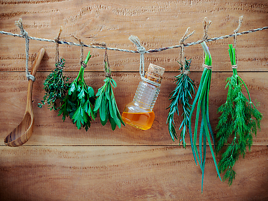 포토 JPG 해외이미지 줄 유리병 실내 파슬리 매달리기 종류 사람없음 로즈메리 나무벽 나무주걱 백리향 세이지 해외202004 해외202105 해외포토 벽 채소 모션 병_용기 내부 목재 허브 주걱 파일형식