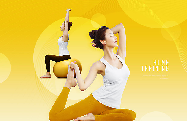 전신 PSD 편집이미지 여자 요가 건강 앉기 20대 성인 두명 옆모습 노란색 스트레칭 한국인 요가자세 짐볼 성인여자만 홈트레이닝 홈요가 오하운 이미지편집 웰빙 뷰포인트 컬러 포즈 모션 사람 동양인 청년 운동 신조어 여자만 성인만 파일형식