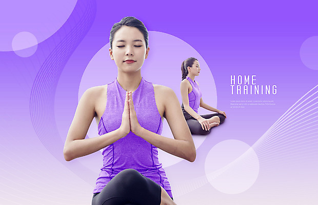 전신 PSD 편집이미지 여자 요가 건강 앉기 상반신 20대 성인 두명 앞모습 옆모습 눈감음 보라색 스트레칭 한국인 요가자세 성인여자만 홈트레이닝 홈요가 오하운 이미지편집 웰빙 뷰포인트 컬러 포즈 모션 사람 동양인 청년 운동 신조어 여자만 성인만 파일형식