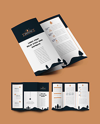 나무 템플릿 표지디자인 표지 ZIP 내지 리플렛 겨울 3단접지 산 팜플렛 사람없음 인디자인 INDD 이미지템플릿 식물 계절 파일형식