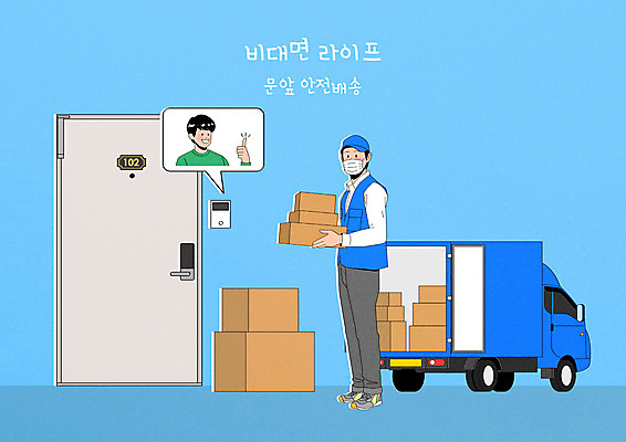 전신 PSD 남자 일러스트 모바일 서기 들기 상반신 성인 두명 트럭 최고 택배기사 배송 택배 현관문 택배상자 인터폰 성인남자만 코로나바이러스 비대면서비스 포스트코로나 언택트 랜선라이프 위드코로나 탑차 국내일러스트 라이프스타일 모션 자동차 사람 상자 문 운송업 바이러스 배달원 사회이슈 서비스 남자만 성인만 파일형식