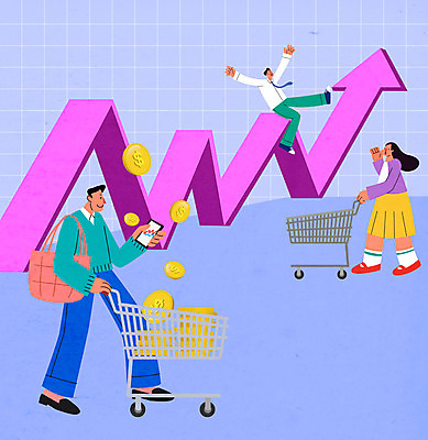 전신 여자 남자 화살표 돈 일러스트 그래프 서기 앉기 성인 세명 스마트폰 쇼핑 동전 쇼핑카 만세 잡기 주식 주식시장 투자자 성인만 주린이 국내일러스트 AI파일 모션 사람 금융 핸드폰 스마트기기 카트 재산 투자 신조어 파일형식 벡터