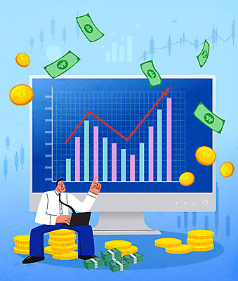 전신 남자 화살표 하늘색 지폐 돈 일러스트 한명 앉기 성인 컴퓨터 모니터 동전 가리킴 주식 주가상승 주식표 투자자 성인남자한명만 국내일러스트 AI파일 1 모션 사람 손짓 금융 파란색 전자제품 재산 투자 상승 남자한명만 성인남자만 파일형식 벡터