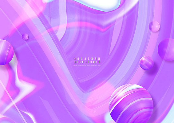 PSD 편집이미지 백그라운드 사람없음 보라색 구 홀로그램 이미지편집 컬러 파일형식