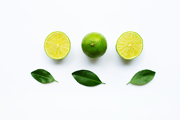 포토 JPG 해외이미지 잎 단면 실내 사람없음 하이앵글 흰배경 라임 해외포토 식물 뷰포인트 백그라운드 과일 내부 흰색 파일형식