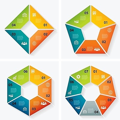 EPS 해외이미지 도형 일러스트 비즈니스 그래프 사람없음 세트 인포그래픽 해외202004 해외일러스트 파일형식 벡터