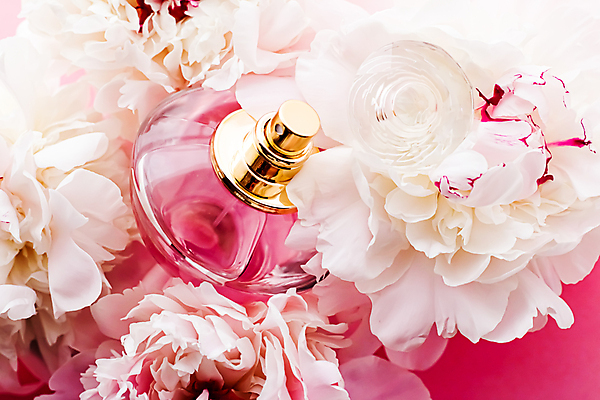 포토 JPG 해외이미지 사람없음 화장품 향수 작약 향수병 해외포토 꽃 뷰티 병_담는 파일형식