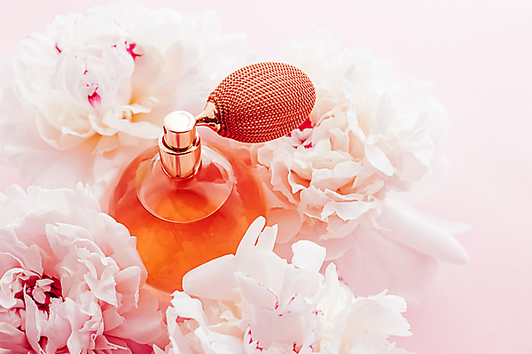 포토 JPG 해외이미지 사람없음 화장품 향수 작약 향수병 해외포토 꽃 뷰티 병_담는 파일형식