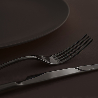 포토 JPG 해외이미지 식기 접시 포크 검은배경 사람없음 나이프 해외포토 백그라운드 검은색 칼 파일형식