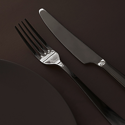 포토 JPG 해외이미지 식기 접시 포크 검은배경 사람없음 나이프 해외포토 백그라운드 검은색 칼 파일형식