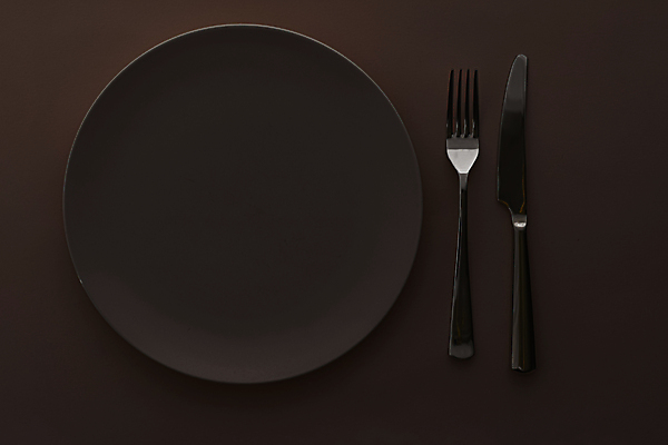 포토 JPG 해외이미지 식기 접시 포크 검은배경 사람없음 하이앵글 나이프 해외포토 뷰포인트 백그라운드 검은색 칼 파일형식