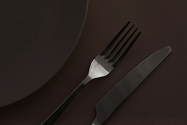 포토 JPG 해외이미지 식기 접시 포크 검은배경 사람없음 나이프 해외포토 백그라운드 검은색 칼 파일형식